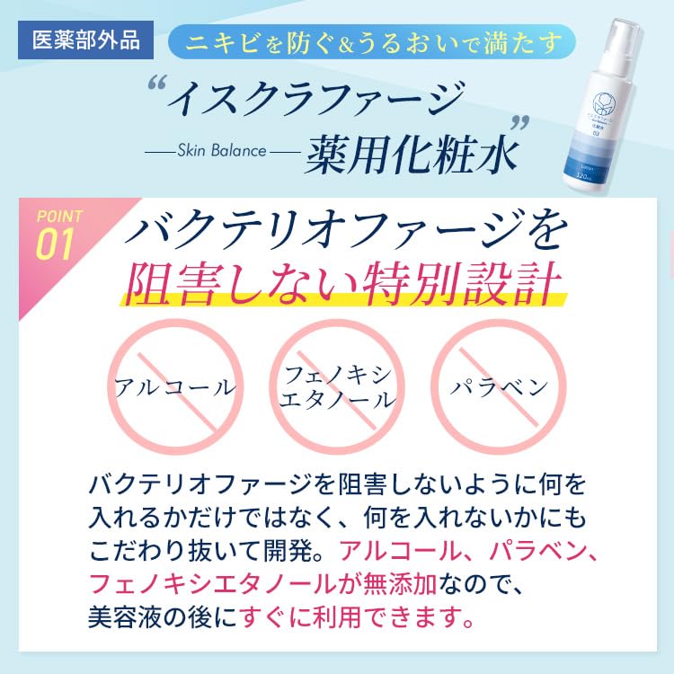 Amazon | イスクラファージ スキンバランス 薬用化粧水120ml【医薬部外